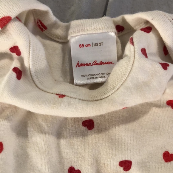 Hanna Andersson 2 piece valentine set - Picture 3 of 5